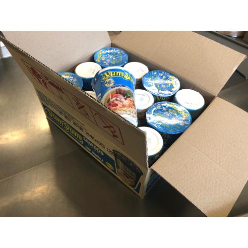 CARTON DE 12 CUPS NOUILLES YUM YUM SEAFOOD 70G