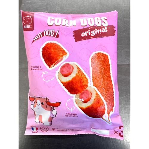 3 CORN DOGS ORIGINAL SAUCISSE HALAL 280G