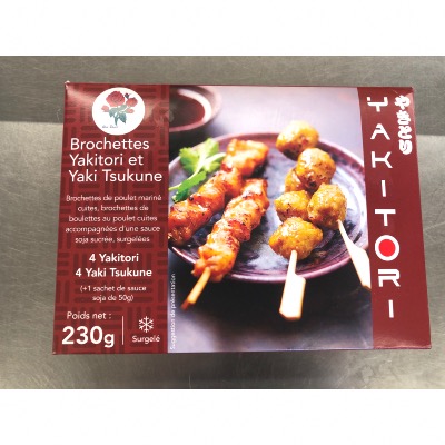 4 BROCHETTES YAKITORI + 4 YAKI TSUKUNE