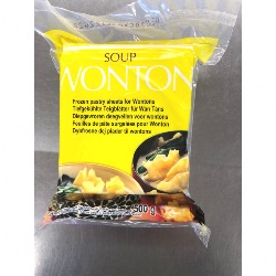 FEUILLES DE WONTON POUR SOUPE 500G