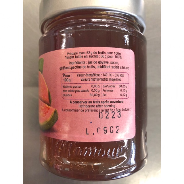 Gelée de goyave M'amour 325g Le Carré Asiatique