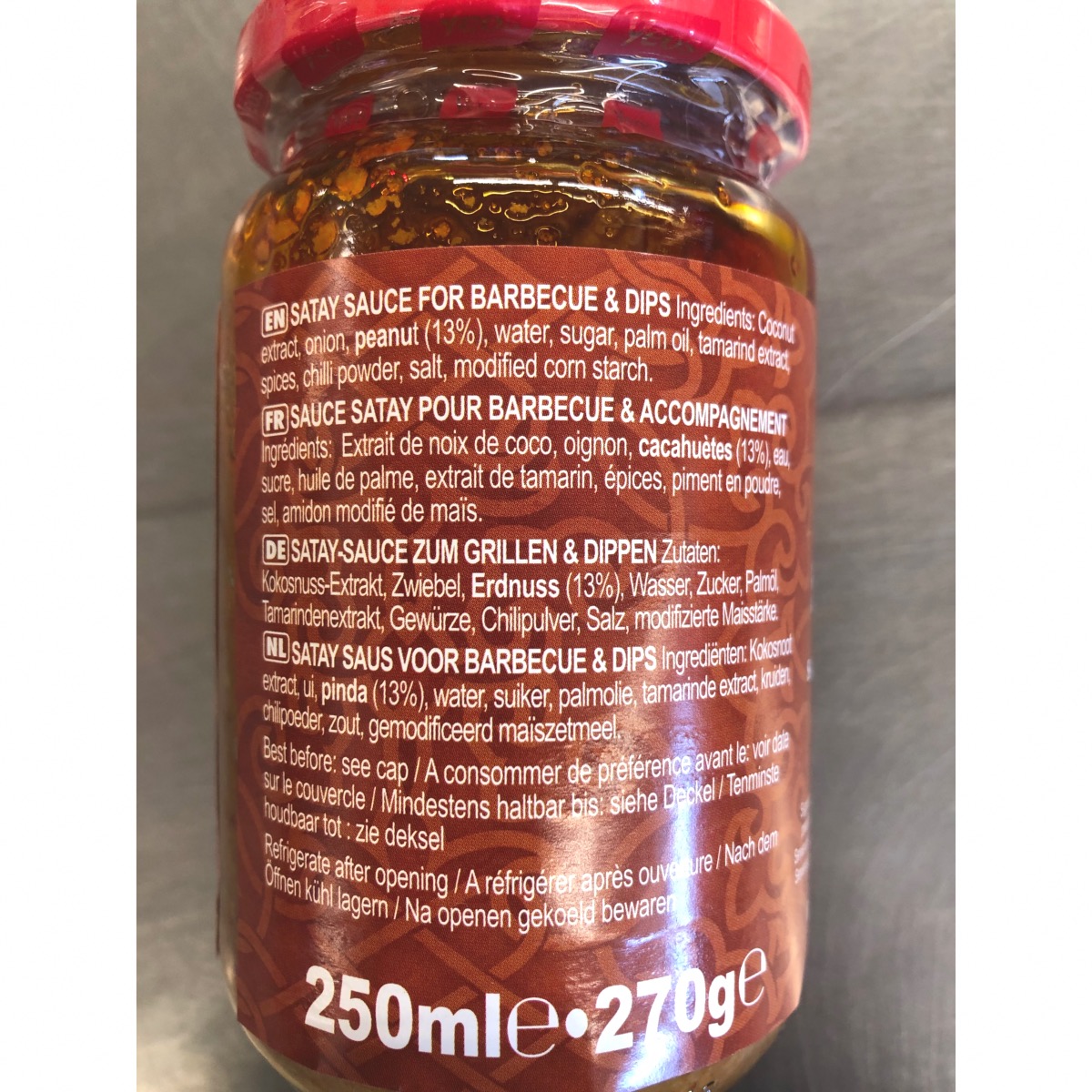 SAUCE SATAY YEO'S 250ML