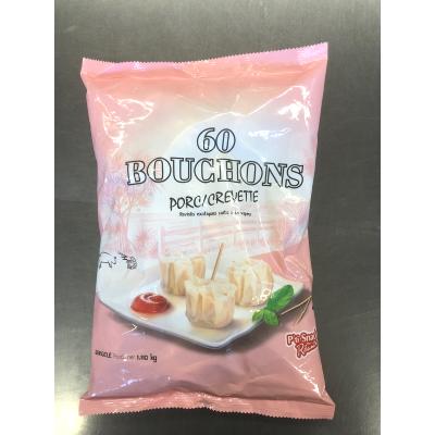 60 BOUCHONS PORC CREVETTE 1.11KG