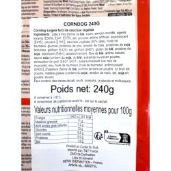 BIBIGO KOREAN STYLE CORN DOG VEGAN 3X80G