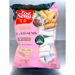 50 CROUSTI NEMS AUX CREVETTES HALAL FOO SENG 1.3KG