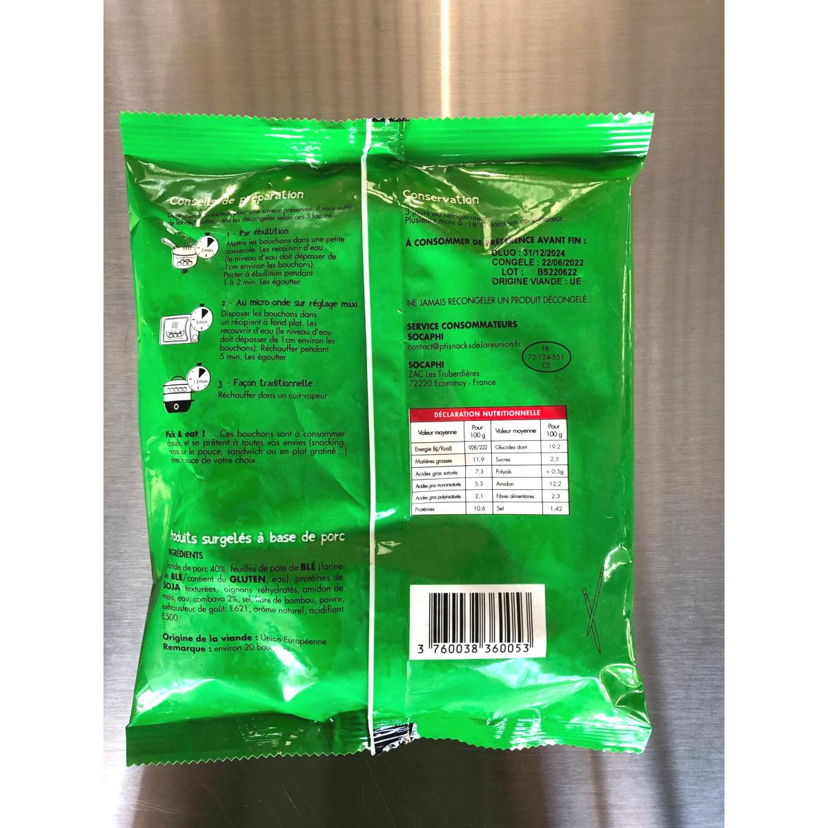 20 BOUCHONS PORC COMBAVA 370G