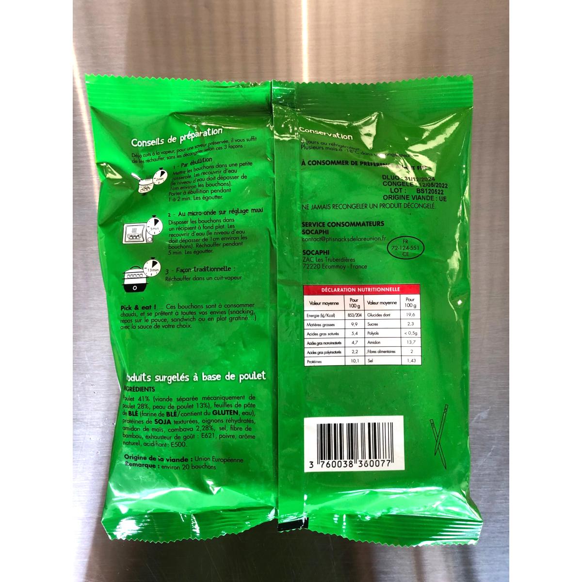 20 BOUCHONS POULET COMBAVA 370G