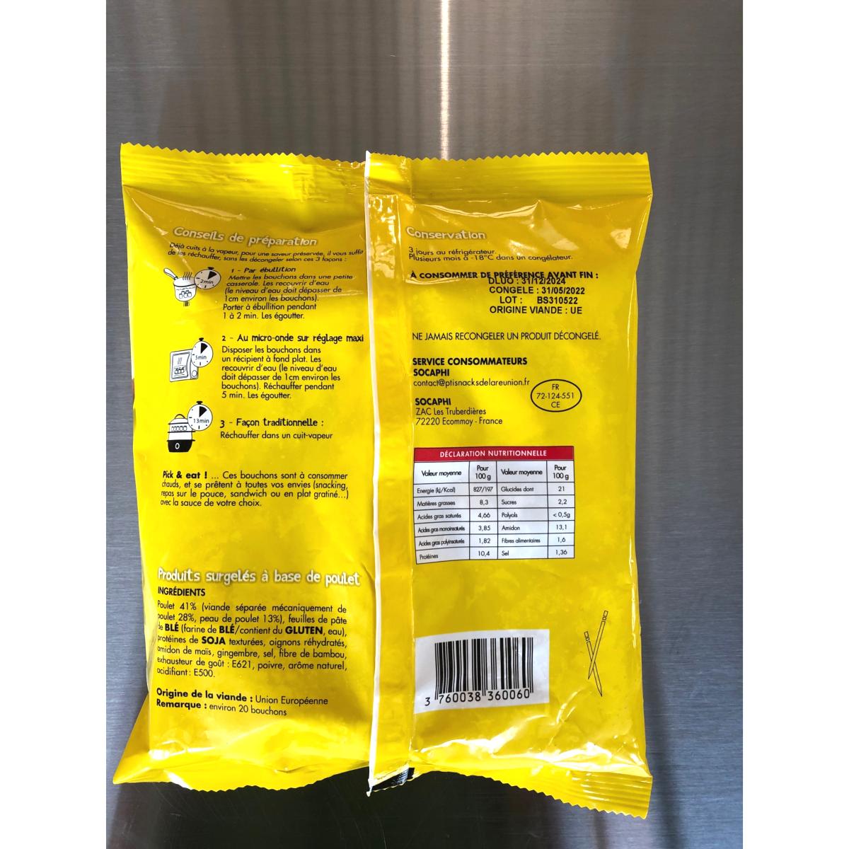 20 BOUCHONS POULET 370G