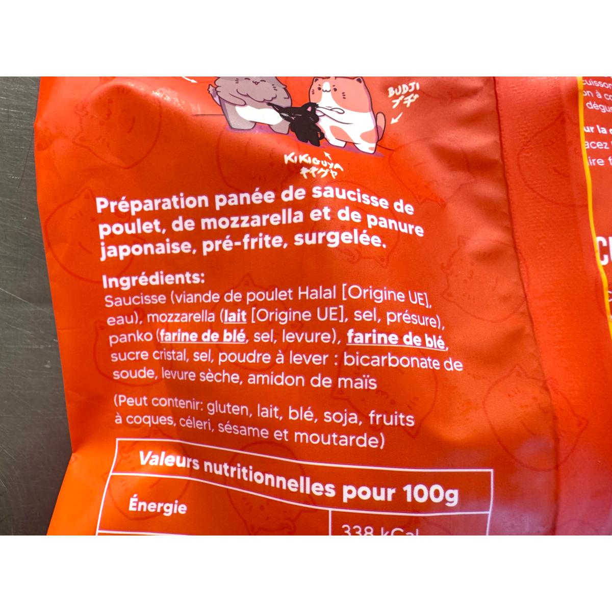 3 CORN DOGS ORIGINAL SAUCISSE MOZARELLA HALAL 280G