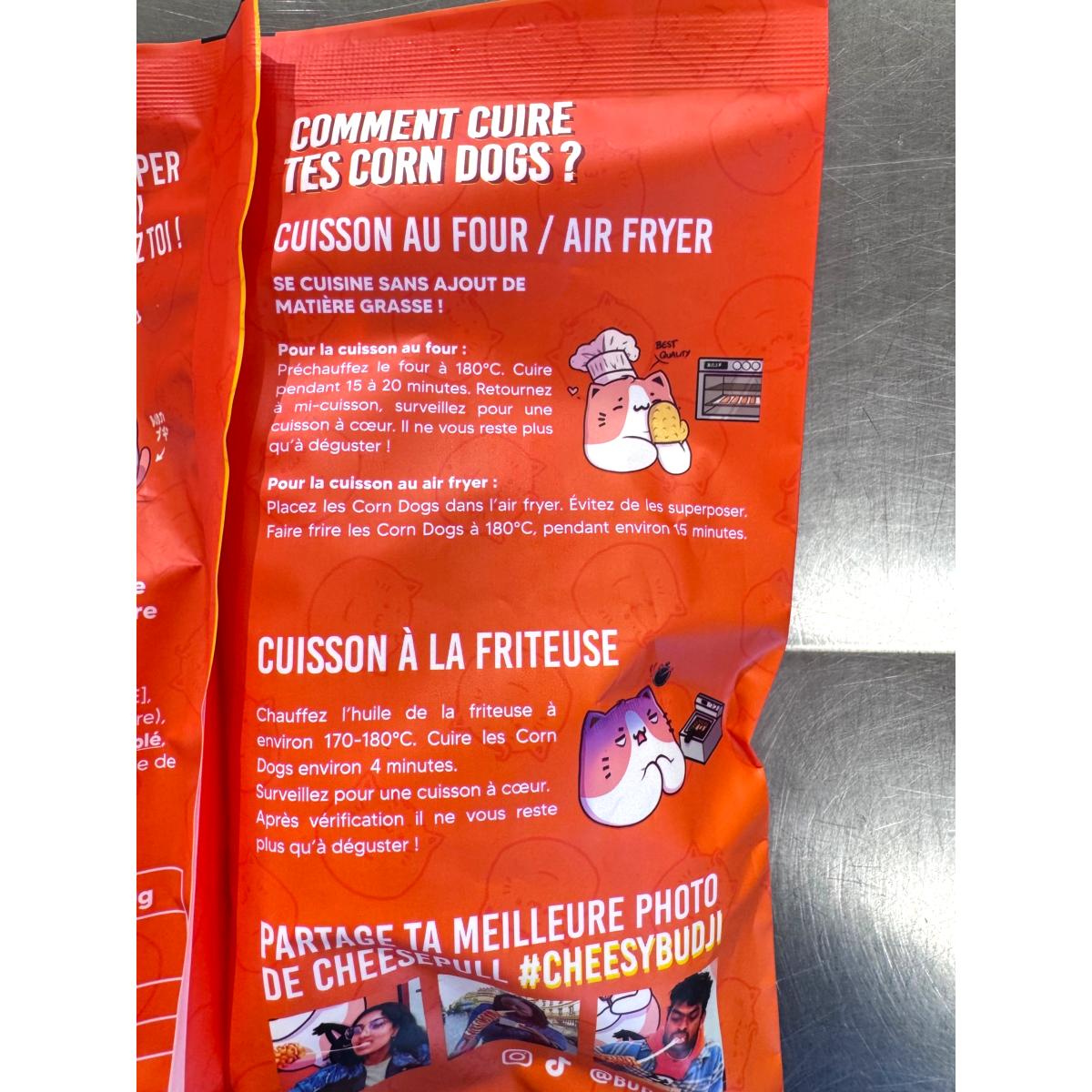 3 CORN DOGS ORIGINAL SAUCISSE MOZARELLA HALAL 280G