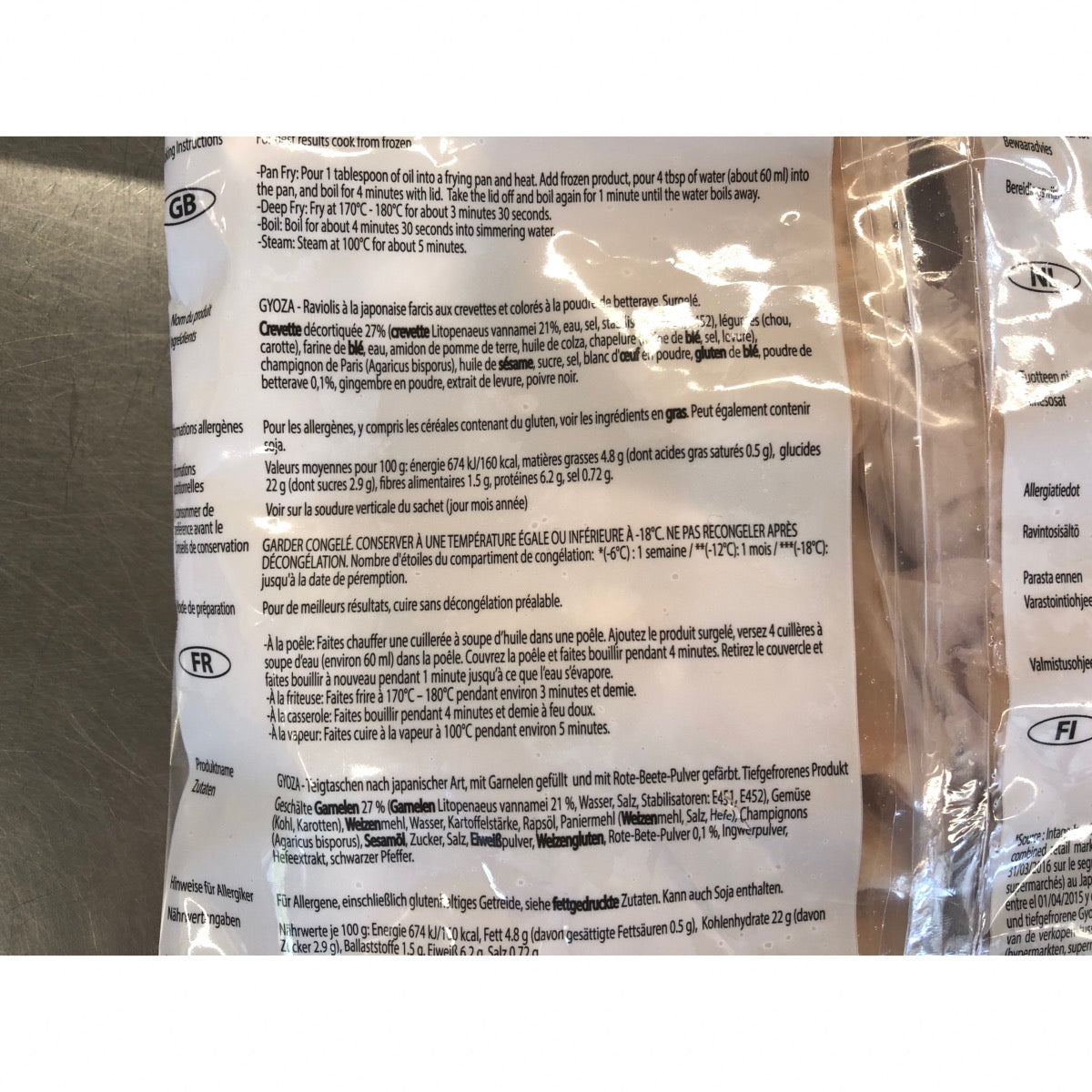 30 GYOZAS AUX CREVETTES AJINOMOTO 600G