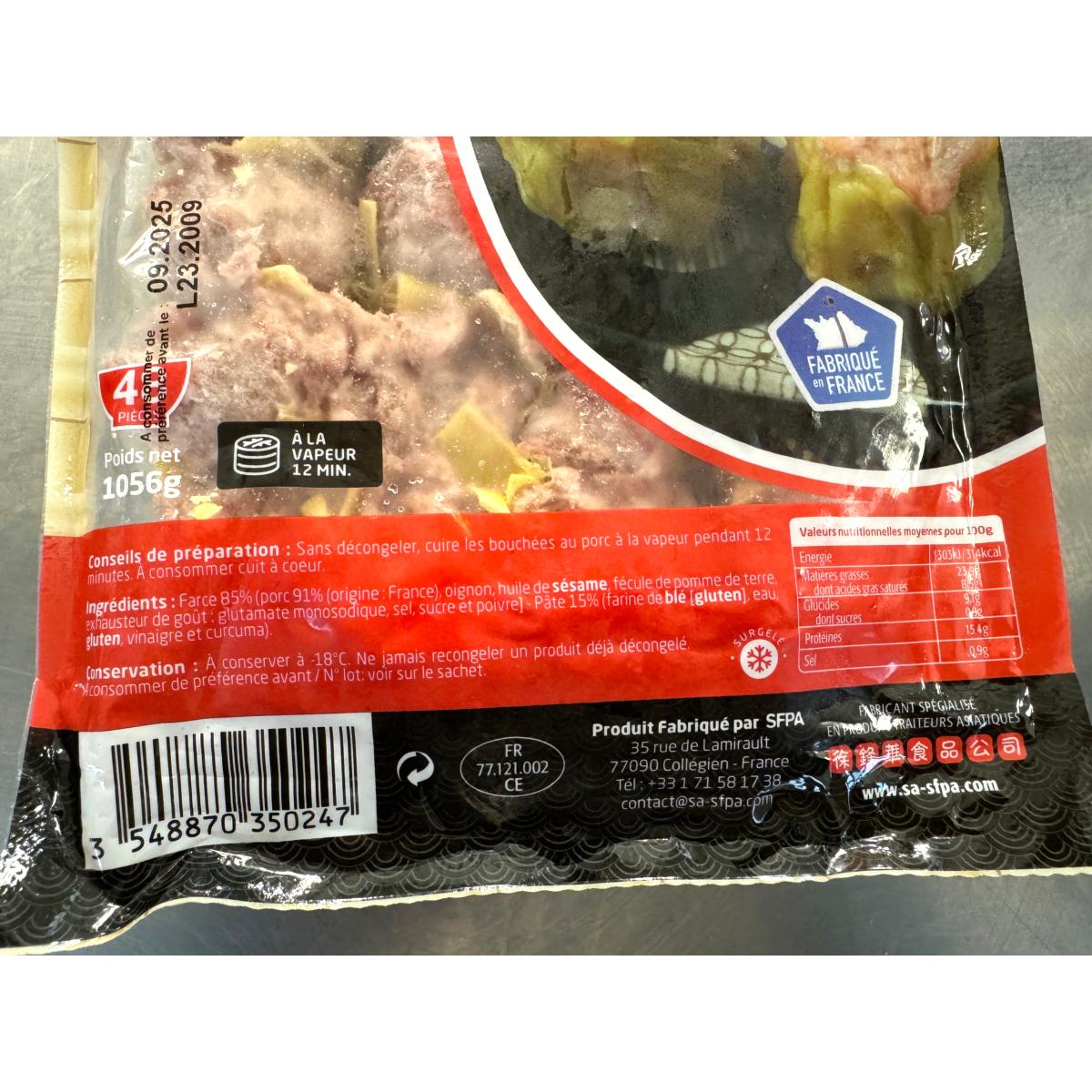 48 BOUCHÉES AU PORC SFPA 1056G