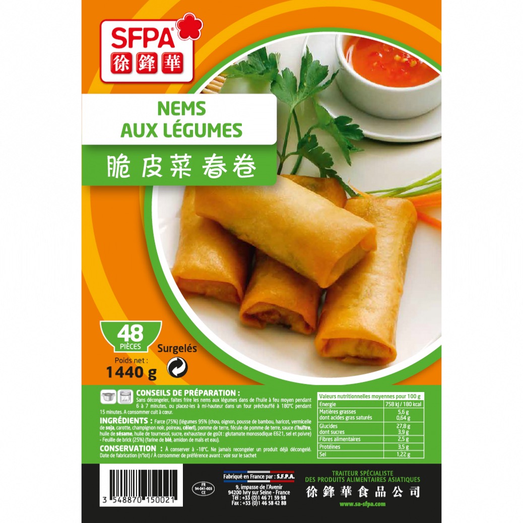 48 NEMS AUX LÉGUMES SFPA 1.44KG