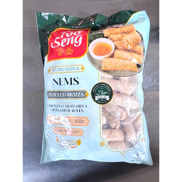 50 NEMS POULET MOZZA HALAL FOO SENG 2KG