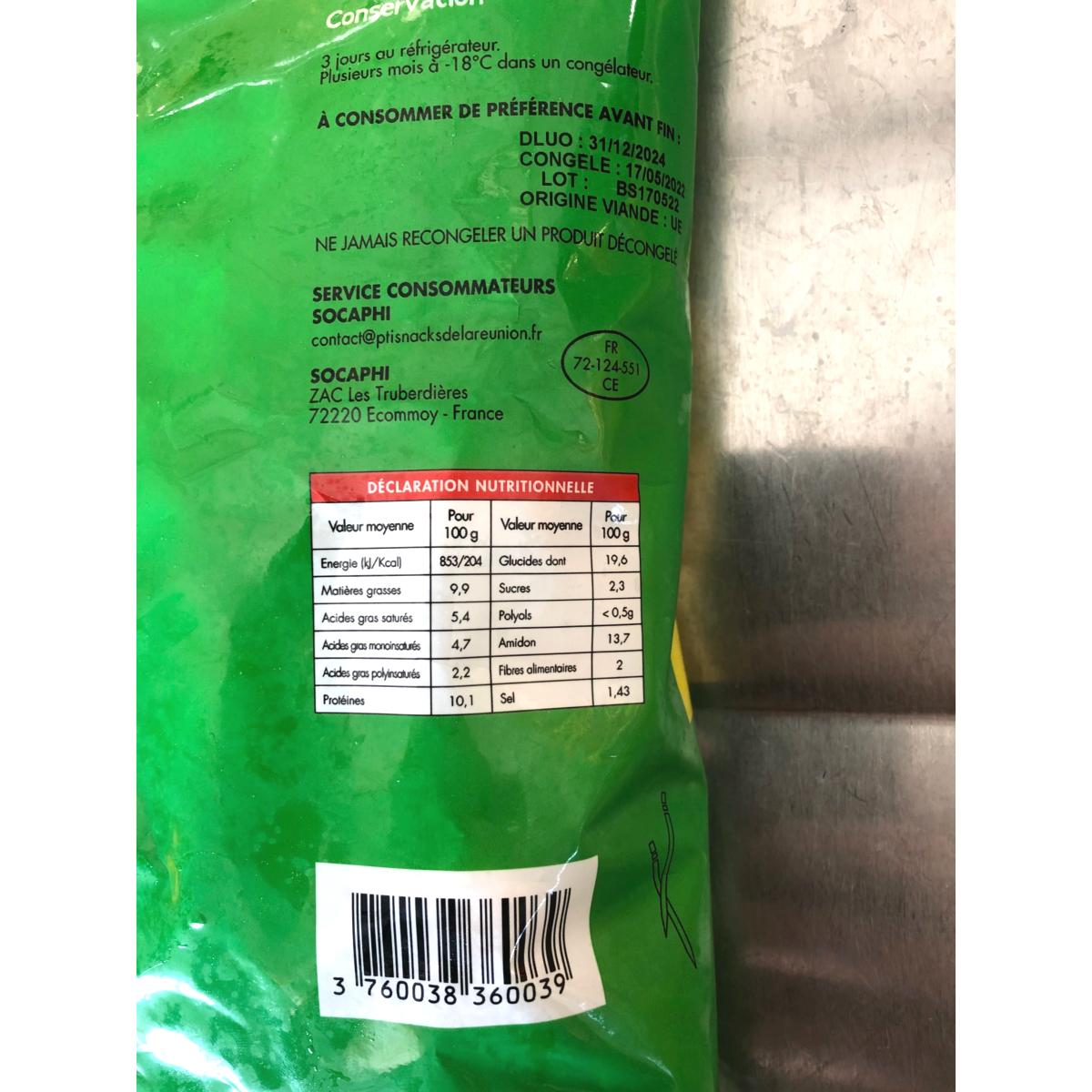 60 BOUCHONS POULET COMBAVA