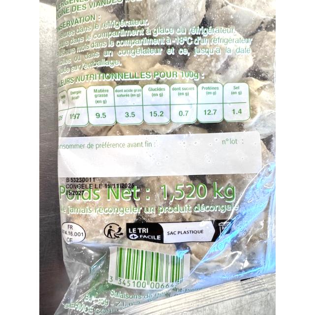 80 BOUCHONS PORC COMBAVA 1.52KG