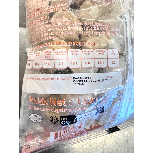 80 BOUCHONS POULET 1.52KG