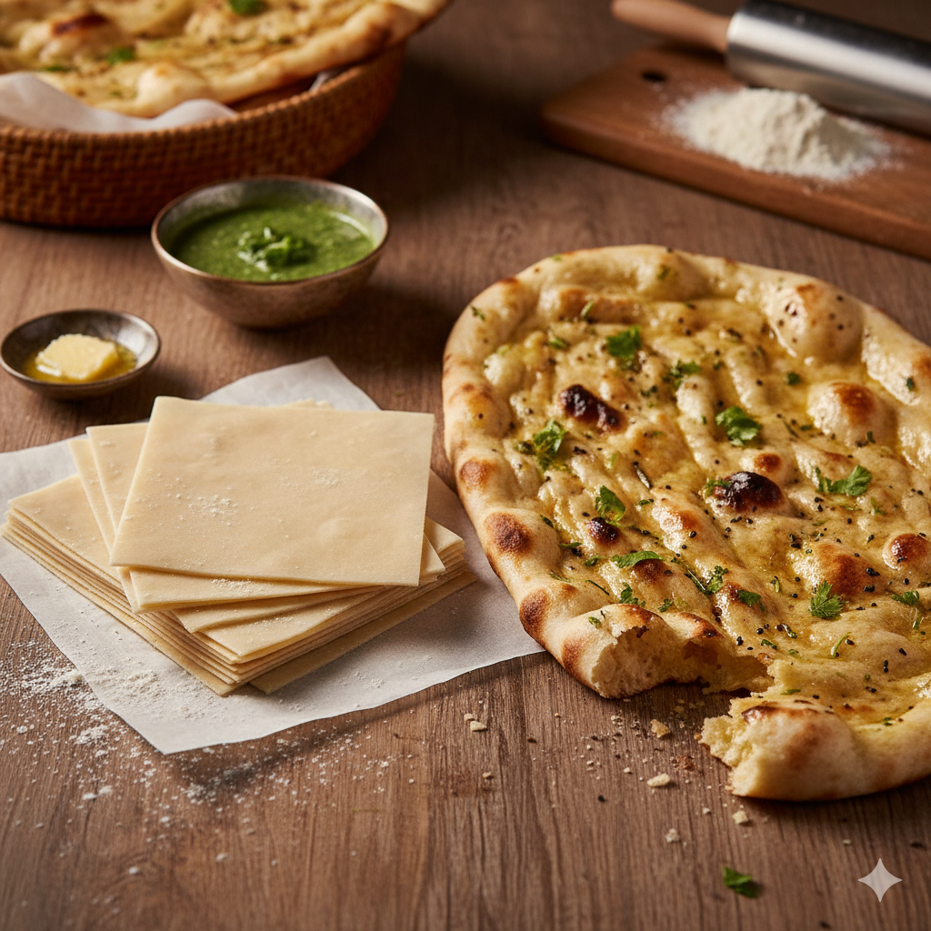 Feuilles de Samoussa & Naan