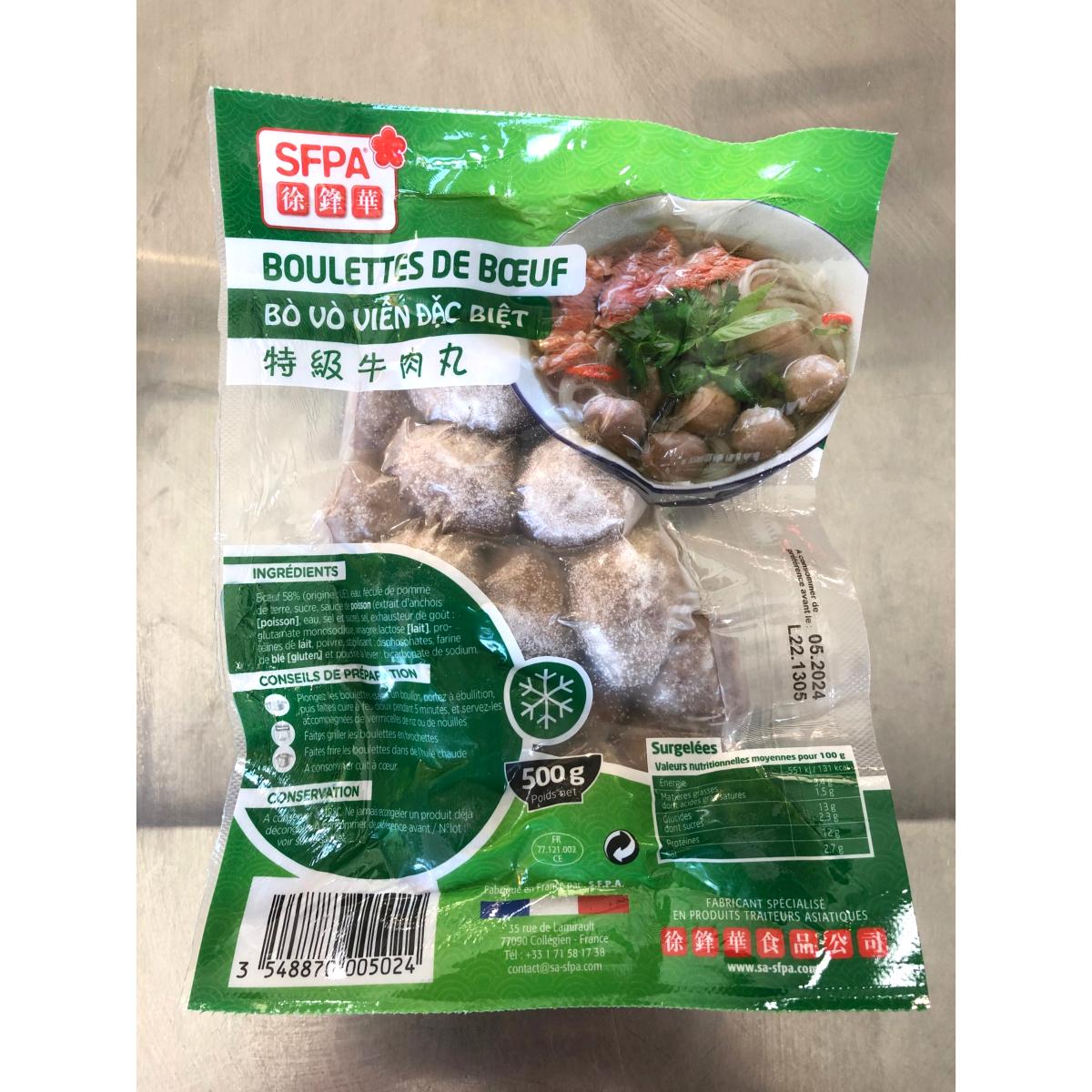 BOULETTES DE BOEUF SFPA 500G