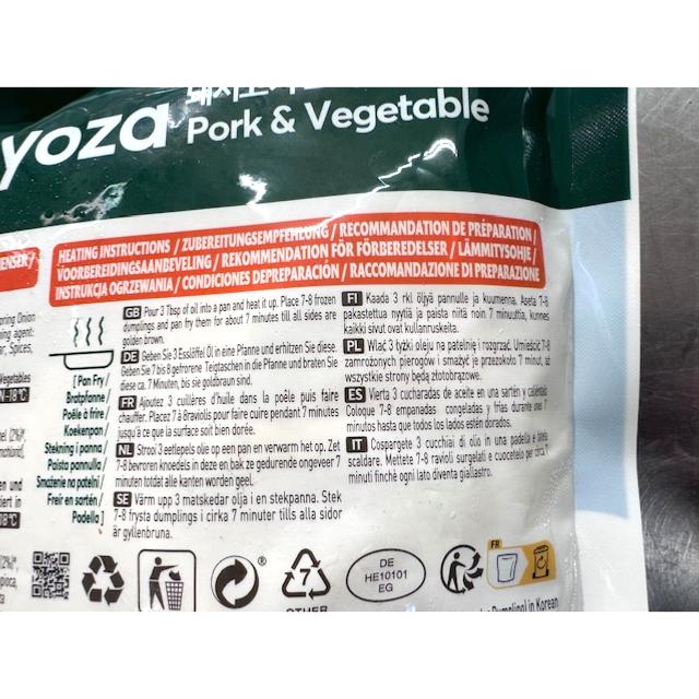 MANDU CORÉENS PORC ET LÉGUMES BIBIGO 600G