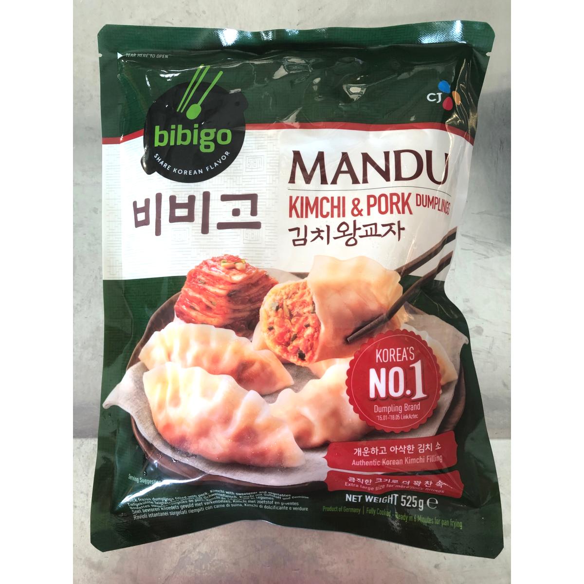 MANDU CORÉENS PORC KIMCHI XL BIBIGO 525G